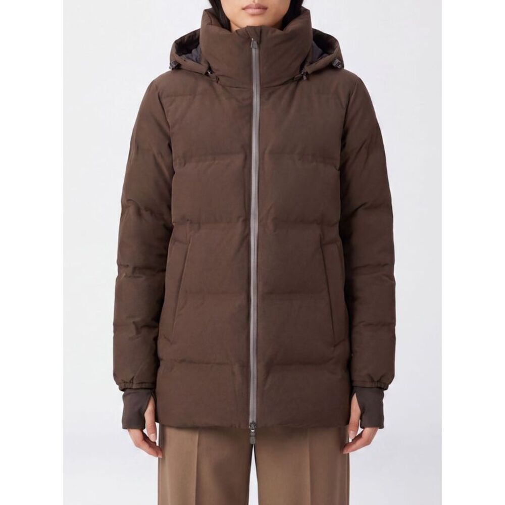 Herno Women A-Shape Short Down Jacket Herno In Quilted Nylon With Removable Hood